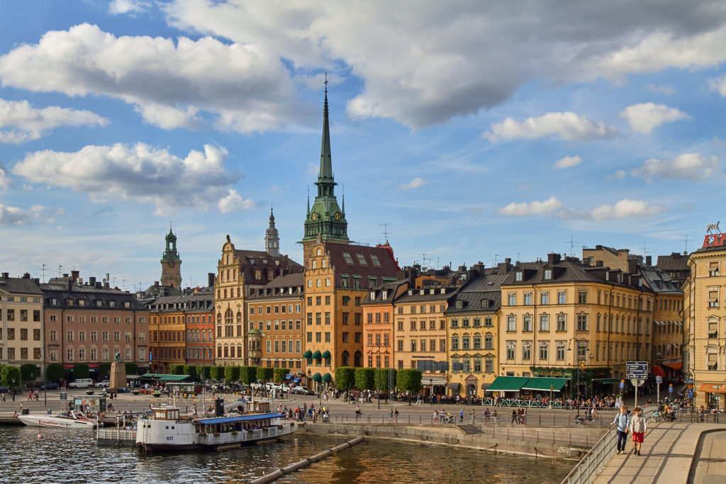 The Gamla Stan is Stockholm's most historic neighborhood, and it is filled with buildings from the middle ages.