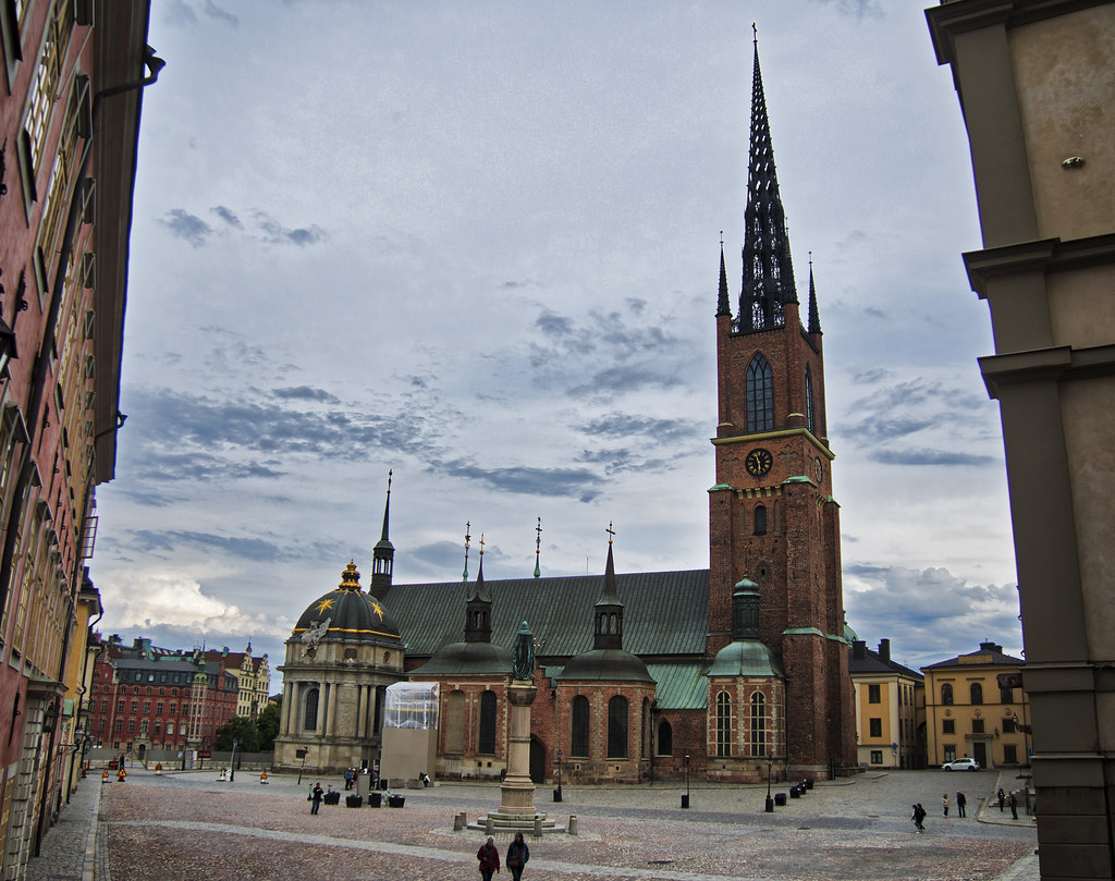 Riddarholmen Church is one of the most iconic churches in Stockholm, thanks in large part to its cast iron steeple that was added in the 19th century. 