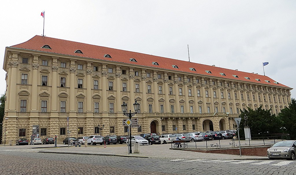 Cernin Palace is one of the largest works of Baroque Architecture in all of Prague. 