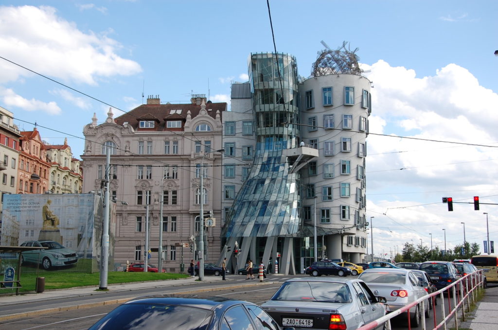The Dancing House is designed by frank Gehry and is one of the most important examples of Modern Architecture within Prague