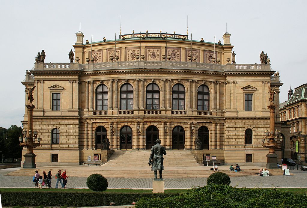 The Rudolfinum is one of several impressive theaters built during the Czech Nationalist Movement. It was built using the Neo renaissance Architectural Style. 
