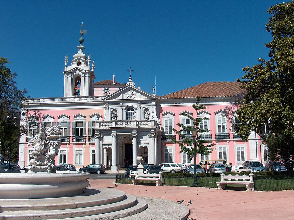 Necessidades Palace is an example of Baroque Architecture in Lisbon that wasnt destroyed in the 1755 earthquake. 