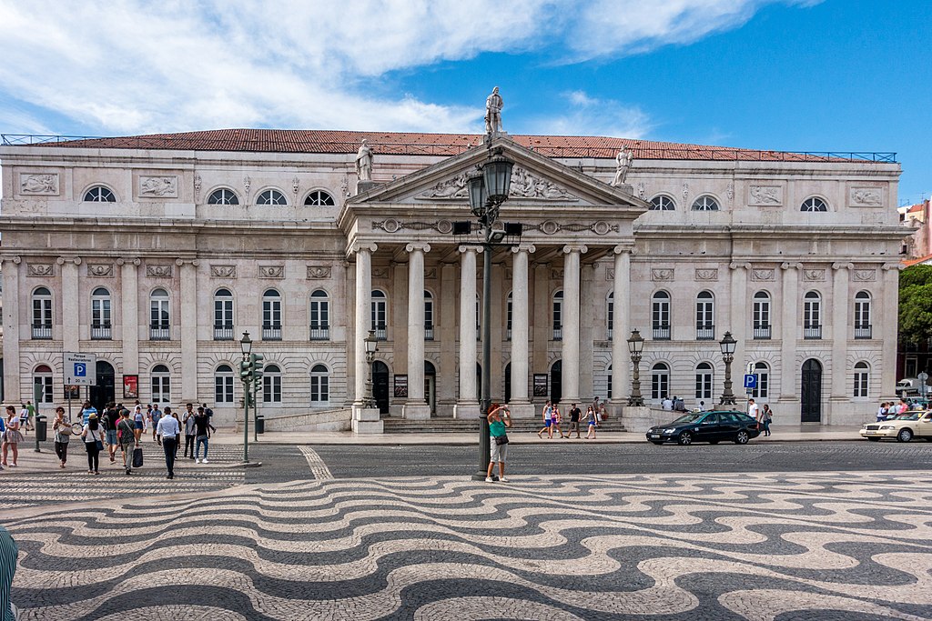 Queen Maria II National Theater is a great work of Neo Classical Architecture within Lisbon. 