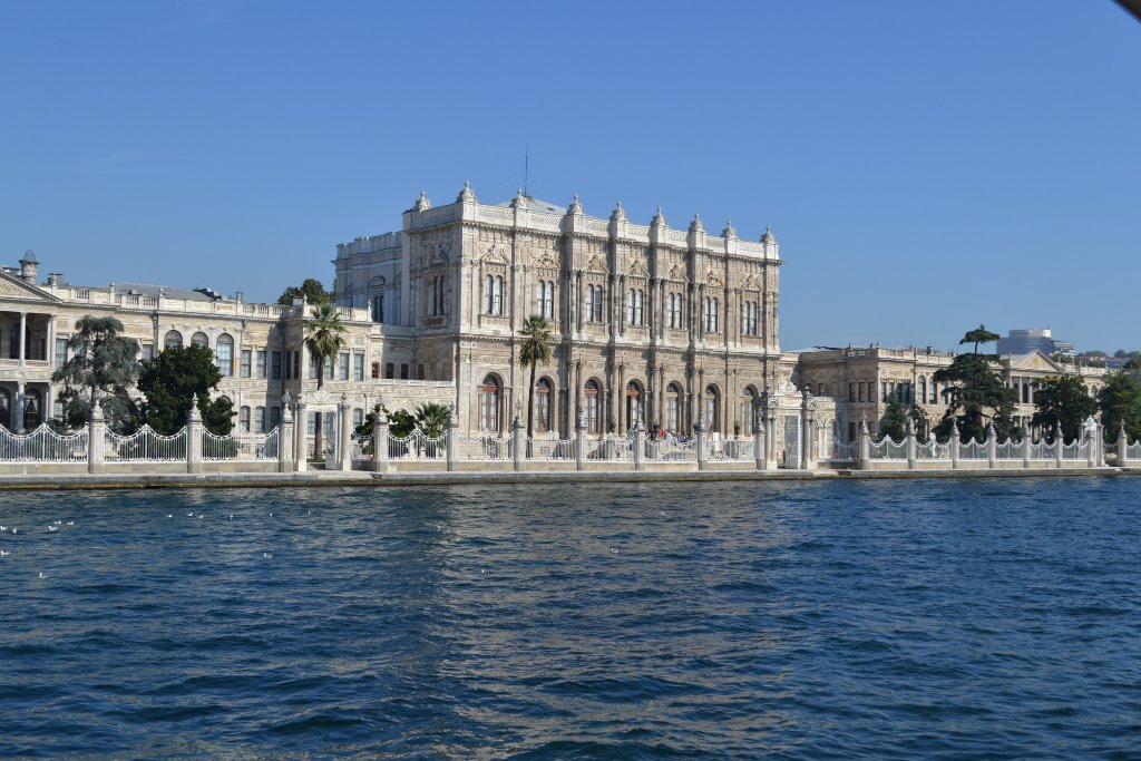 Dolmabahce Palace is an impressive work of late ottoman architecture in Istanbul. 