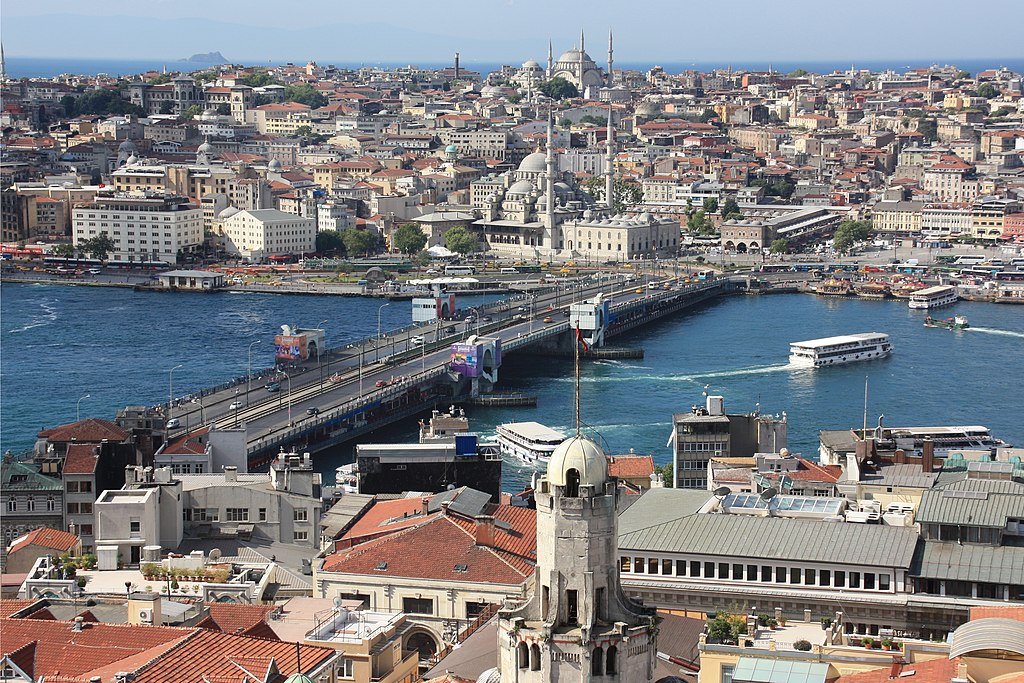 Galata Bridge is an important work of modern architecture within Istanbul. 