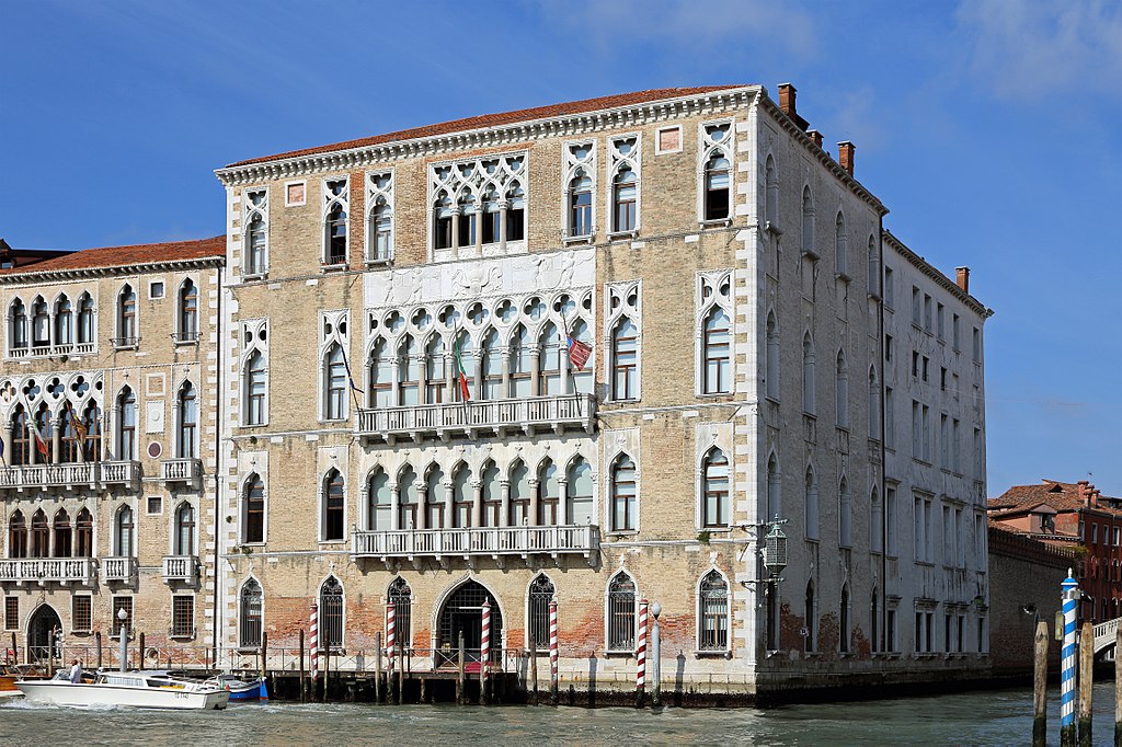 Ca' Foscari overlooks the grand canal and was built by one of Venice's Doges.