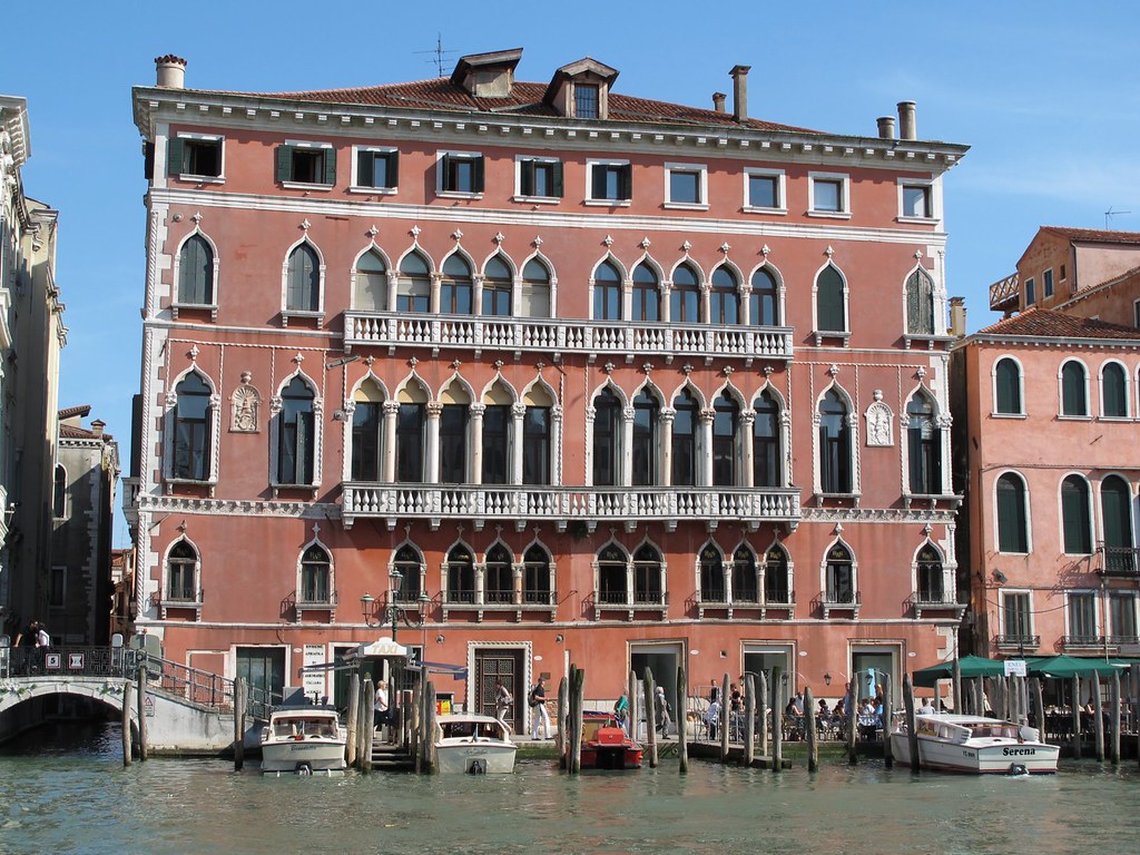 Palazzo Bembo one of the many palaces facing the Grand Canal in Venice. 