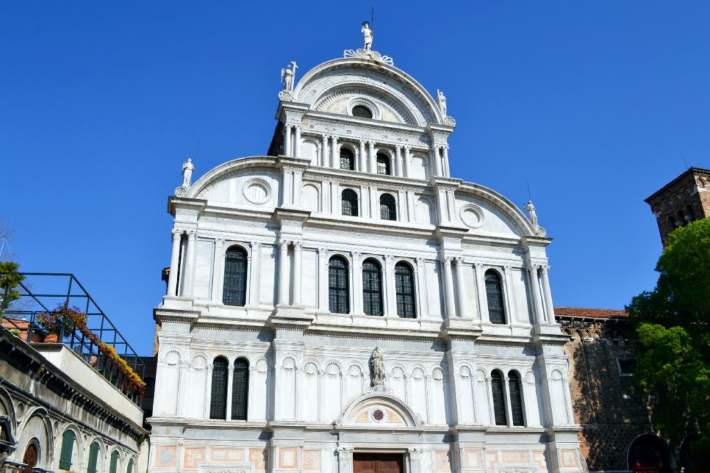 San Zaccaria is another church in Venice that features a lavish marble facade. 