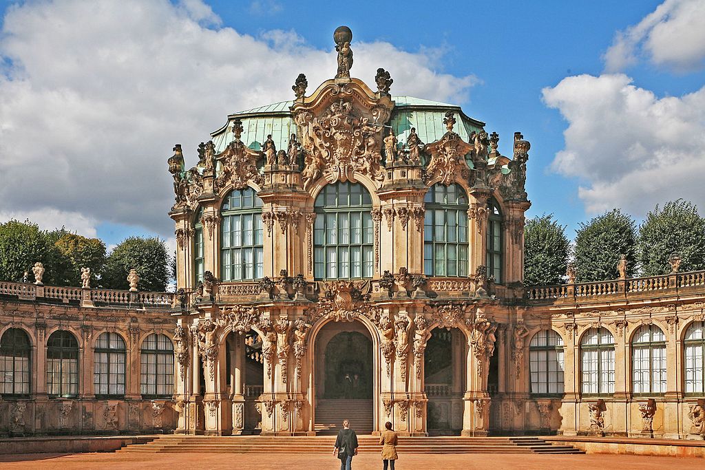 The Zwinger Palace is one of the most ornate buildings of the Baroque Age. It incorporates all of the major elements of Baroque Architecture. 