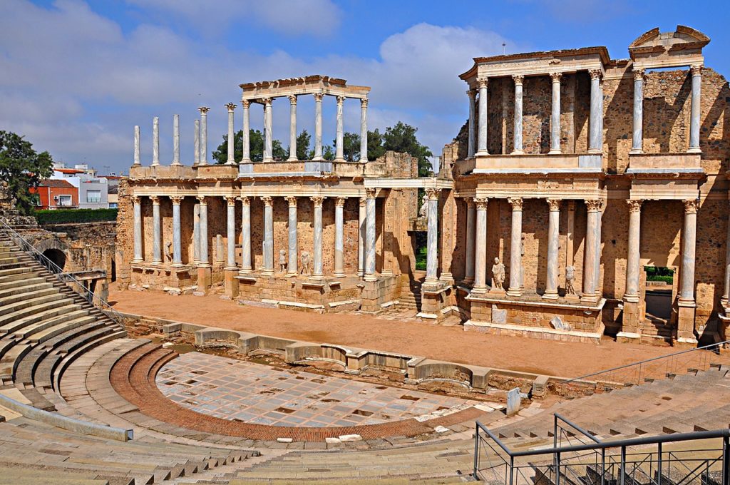 The Roman Theater of Merida, one of the most impressive theaters in all of Europe. 