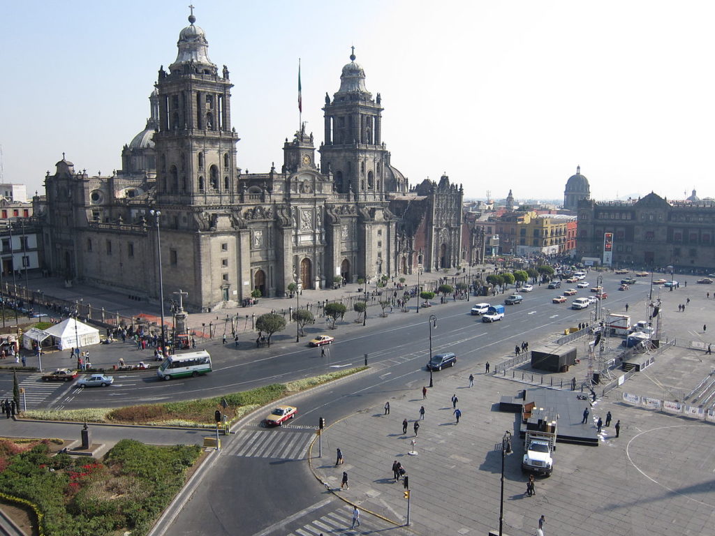Mexico like the rest of Latin America is filled with many great examples of Spanish Colonial Architecture. Mexico City Cathedral is a great example of Spanish Baroque Architecture. 