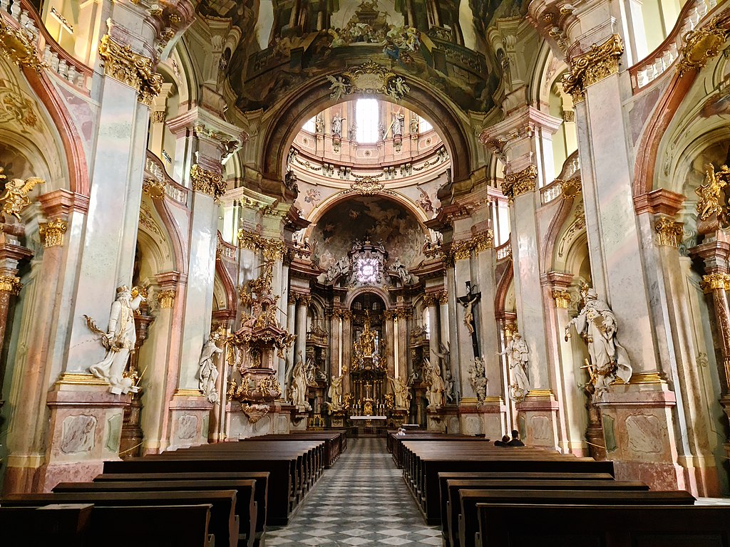 St. Nicholas' Church is an example of Baroque Architecture in Prague