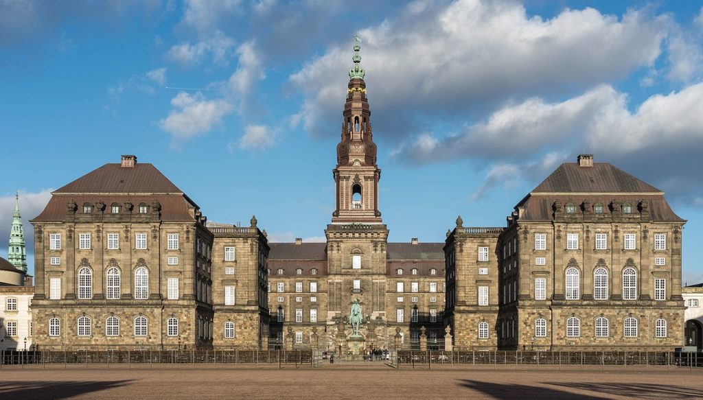 Christiansborg Palace was built during the Revival Age of Architecture in Copenhagen. 