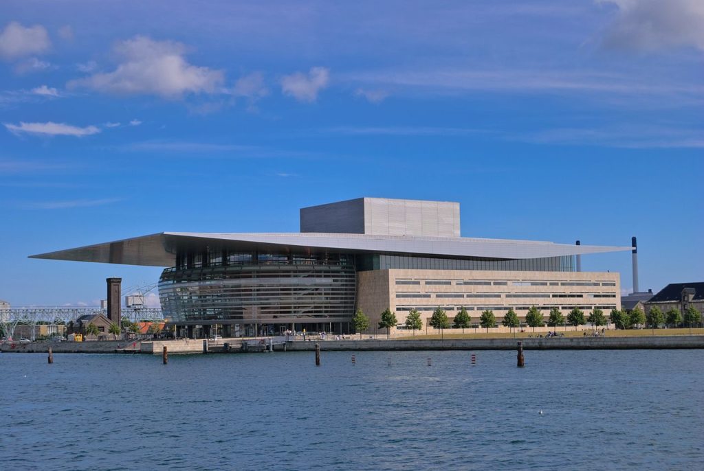 The Copenhagen Opera House is a new work of Contemporary Architecture. 