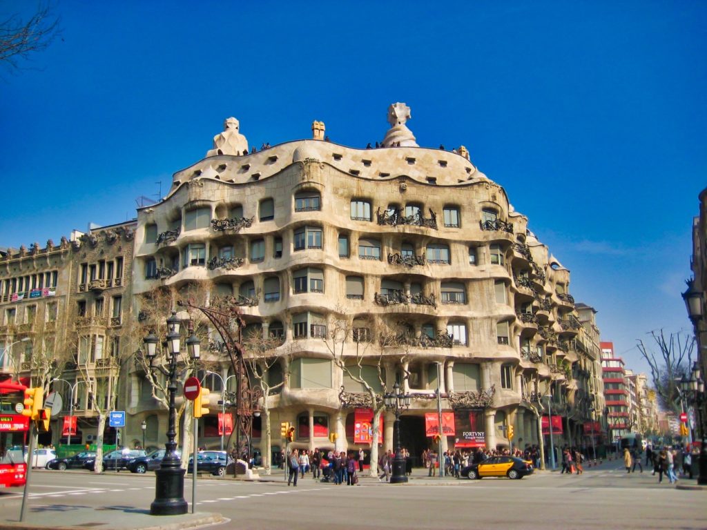 Casa Mia is one of Barcelona's largest buildings designed by the architect Antoni Gaudi. 