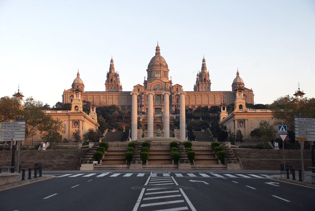 The Palau National de Montjuic was constructed before the 1929 Barcelona International Exposition 