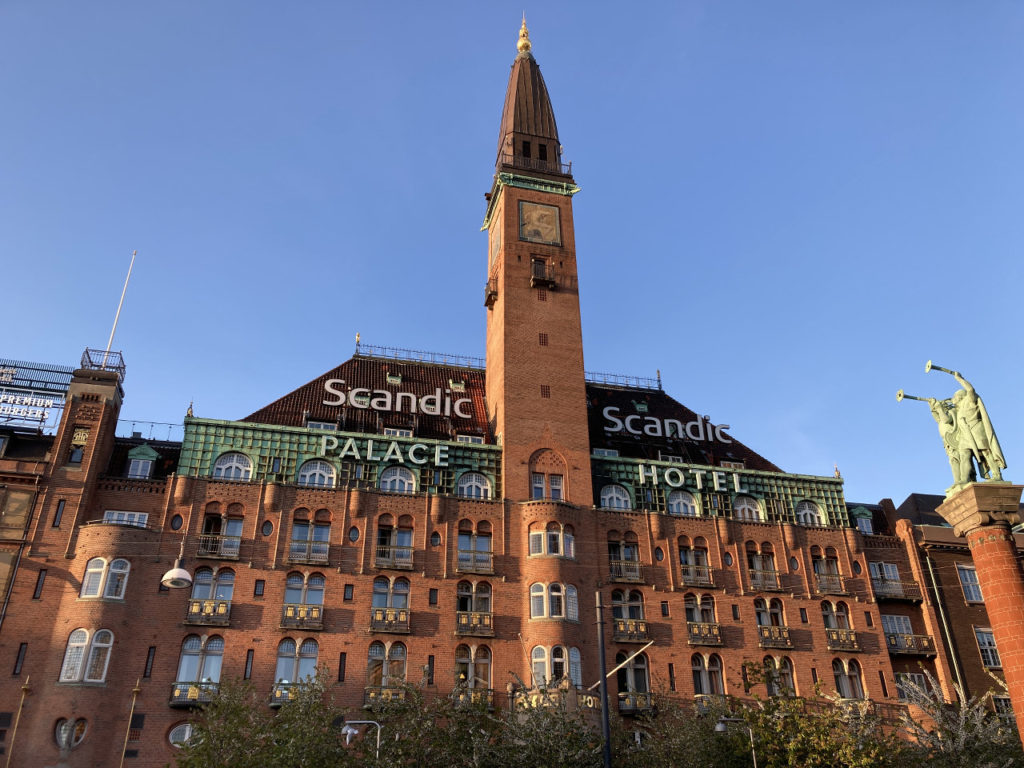 The Scandic Palace Hotel was built during the phase of National Romantic Architecture in Copenhagen. 