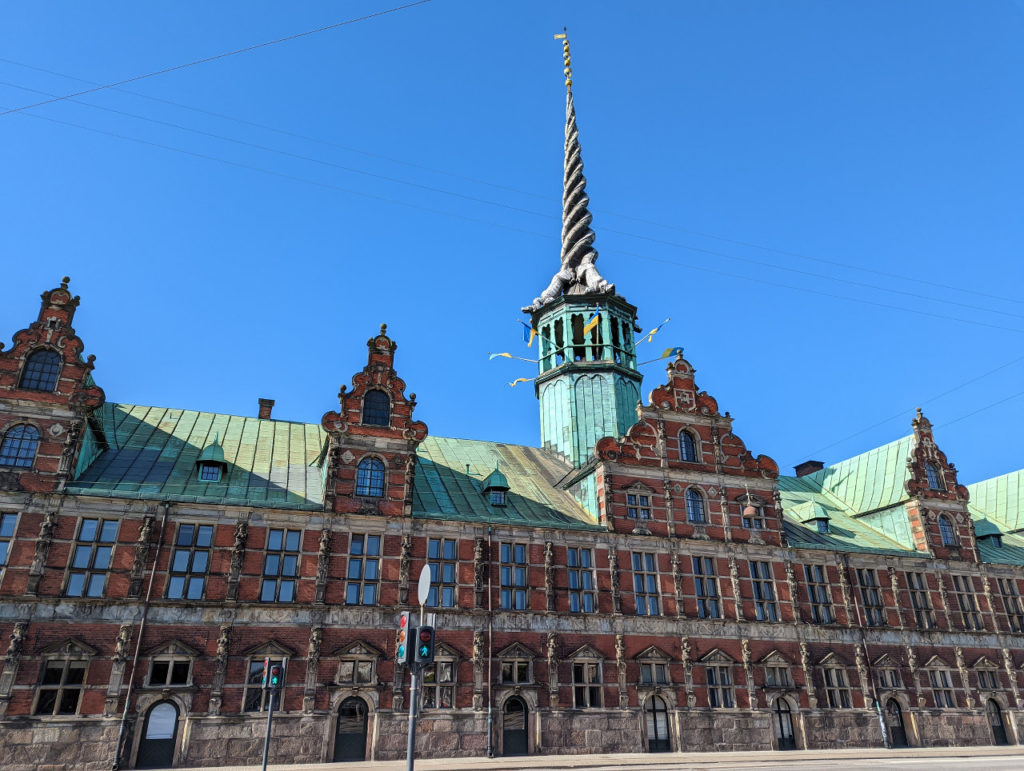 The Copenhagen Stock Exchange Building is a great example of Renaissance Architecture in Copenhagen. 