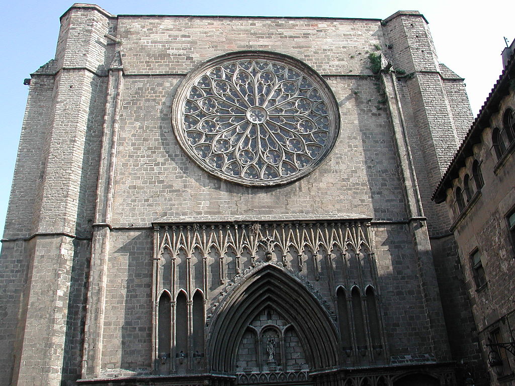 Santa Maria del Pi is a striking example of Gothic Architecture located in central Barcelona. 