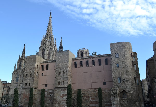 Roman Architecture can be seen in a  few places in Barcelona. 