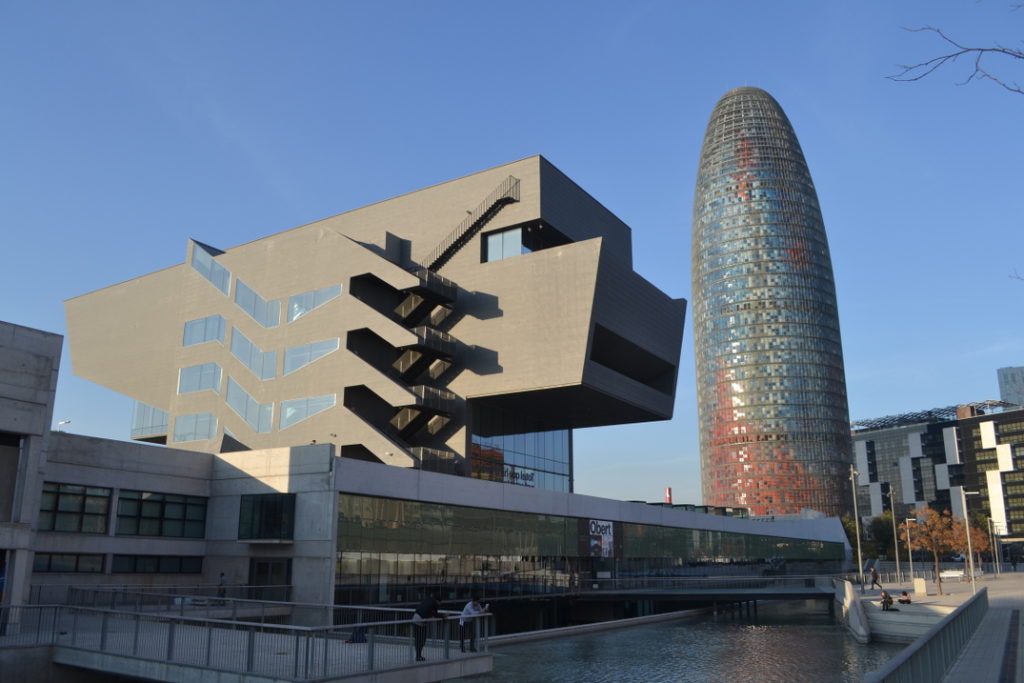 The Barcelona Design Museum is an interesting work of Modern Architecture