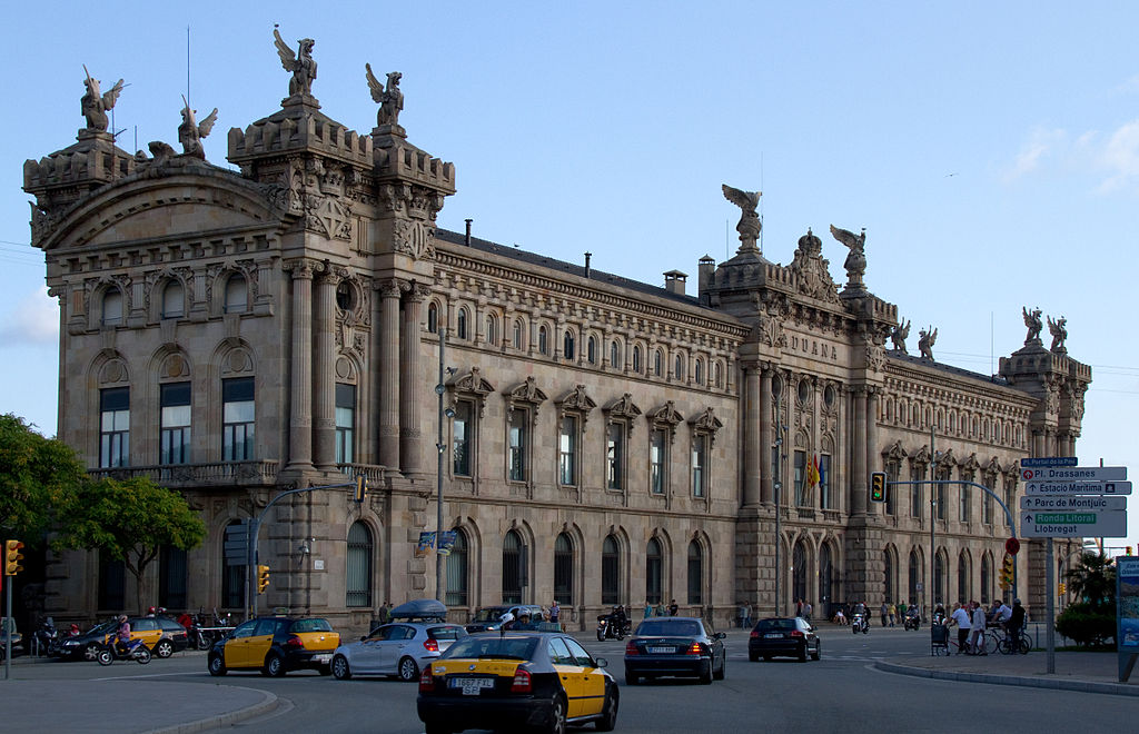 The Barcelona Custom's Building is one of the city's greatest works of Beaux Arts Architecture. 