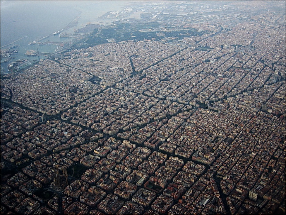 Barcelona contains the famous Eixample Neighborhood, which was built mostly during the 1800s. 