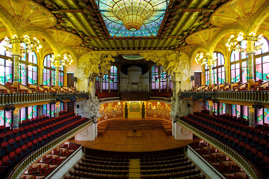 The Palace of Catalan Music is one of Barcelona's grandest Modernisme Buildings