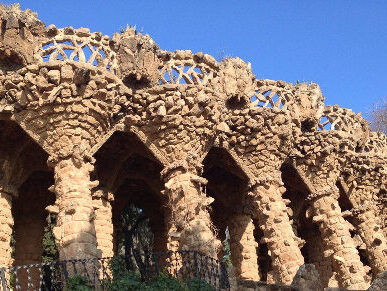 Park Guell is a great example of Modernisme Architecture in Barcelona