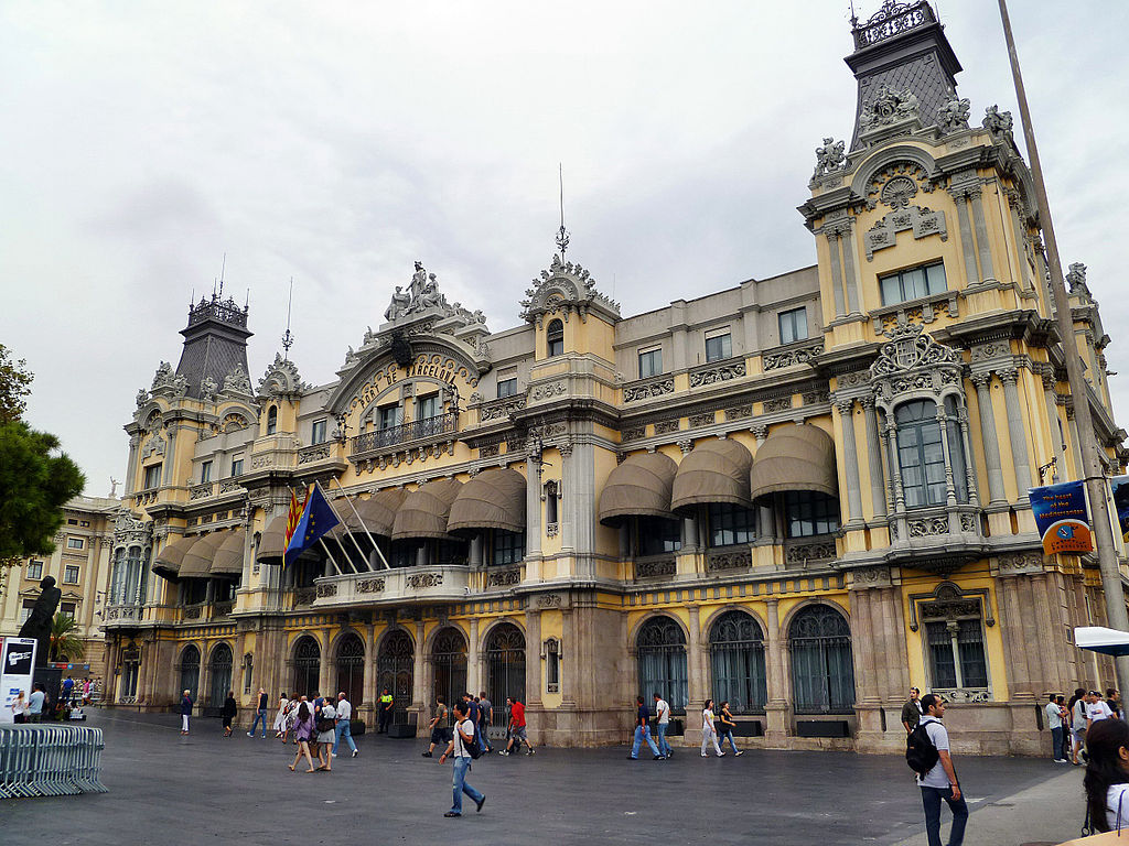 The port of Barcelona is an impressive work of Art Nouveau Architecture in Barcelona. 