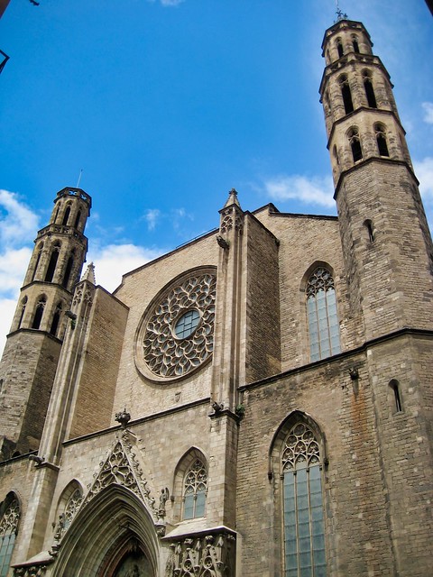 Santa  Maria del Mar is one of Barcelona's many Gothic Churches. 