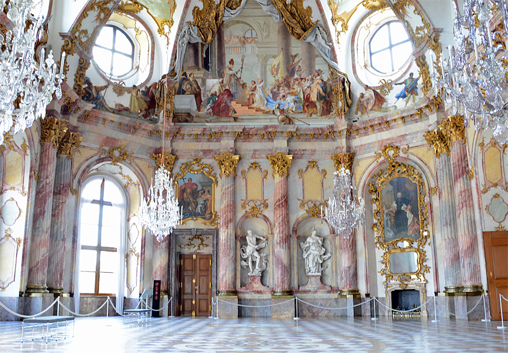 The Wurzburg Residence is a Palace in  Germany that was completely outfitted with Rococo Interiors.