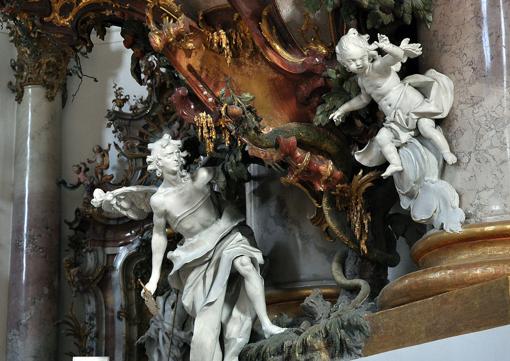 Rococo Sculpture is found throughout the buildings of the Rococo Age.