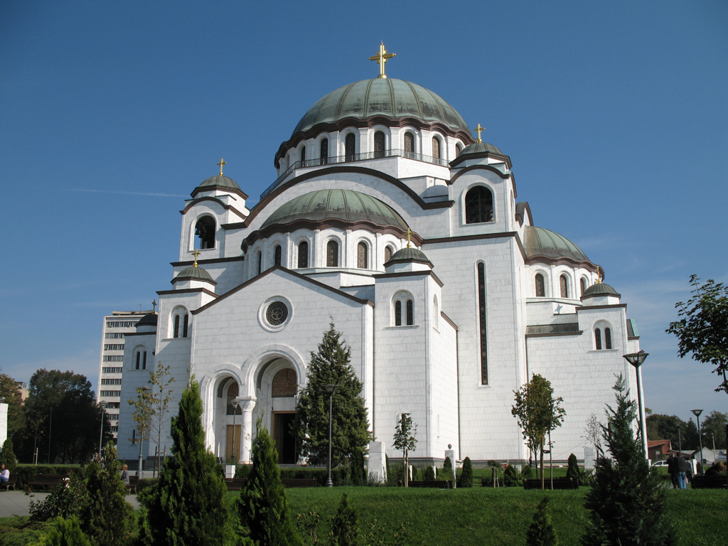 The Church of St. Sava is an example of Byzantine Revival Architecture found in Serbia. 