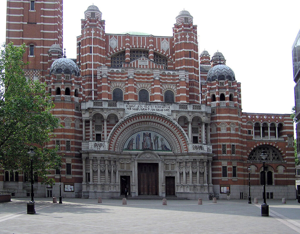 Westminster Cathedral was designed in the Byzantine Revival Style. 