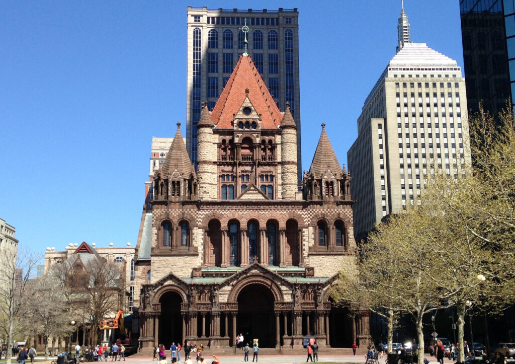 Trinity Church is one of the most impressive building in Boston Massachusetts. It was designed by H.H. Richardson in the Romanesque Revival Style. 