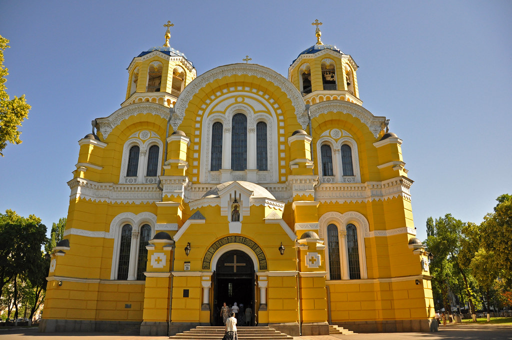 St. Volodymyr’s Cathedral is an impressive work of Byzantine Revival Architecture located in the Ukrainian Capital of Kiev