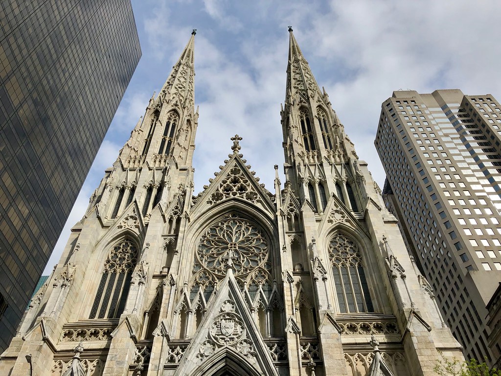 St. Patrick's Cathedral contains all of the key elements of Gothic Architecture. 