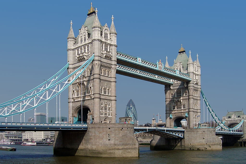 London Tower Bridge is one of several examples of Gothic Revival Architecture in the English capital London.