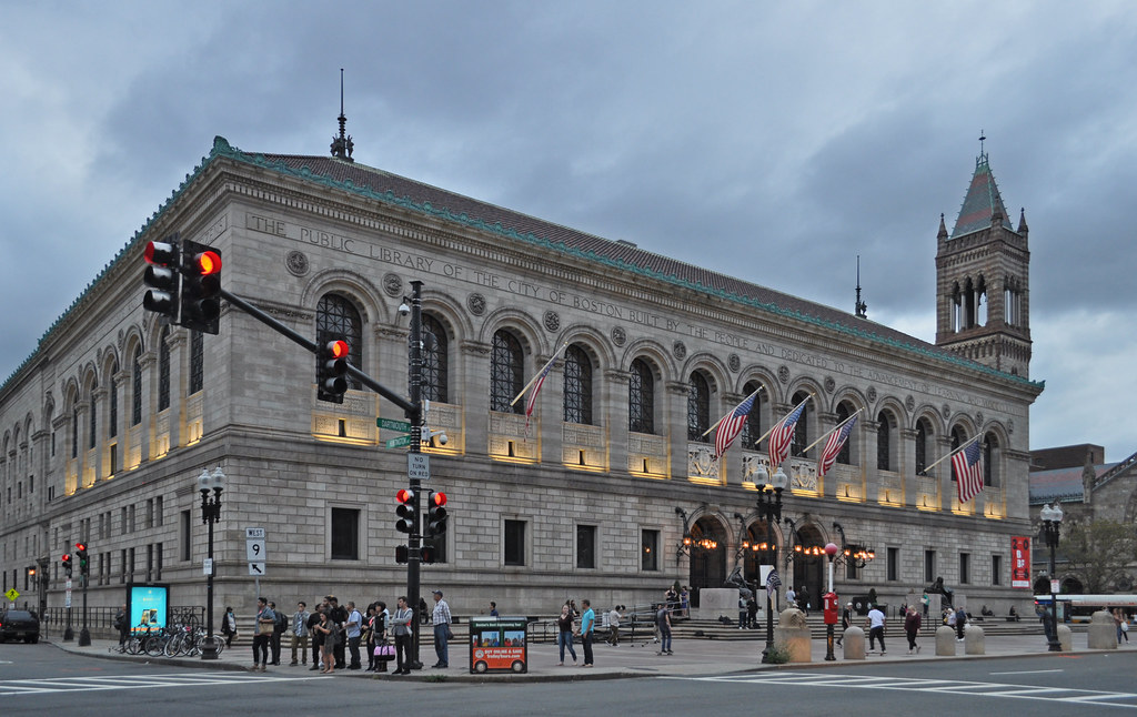 The Boston Public Library is a famous work of Neo Renaissance Architecture located in Boston Mass. 
