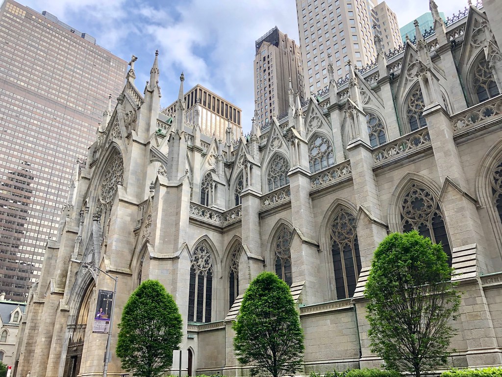 St. Patrick's Cathedral is an iconic building located in New York City. Its one of the city's few examples of Gothic Revival Architecture. 