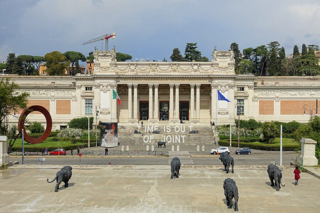 the National Modern Art Gallery in Rome is housed in an impressive Renaissance Revival Style building. 