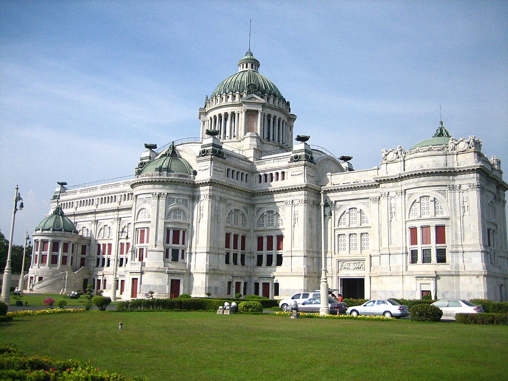 There are several great examples of Beaux Arts Architecture in Southeast Asia, one of them being the Ananta Samakhom Throne Hall in Bangkok Thailand. 