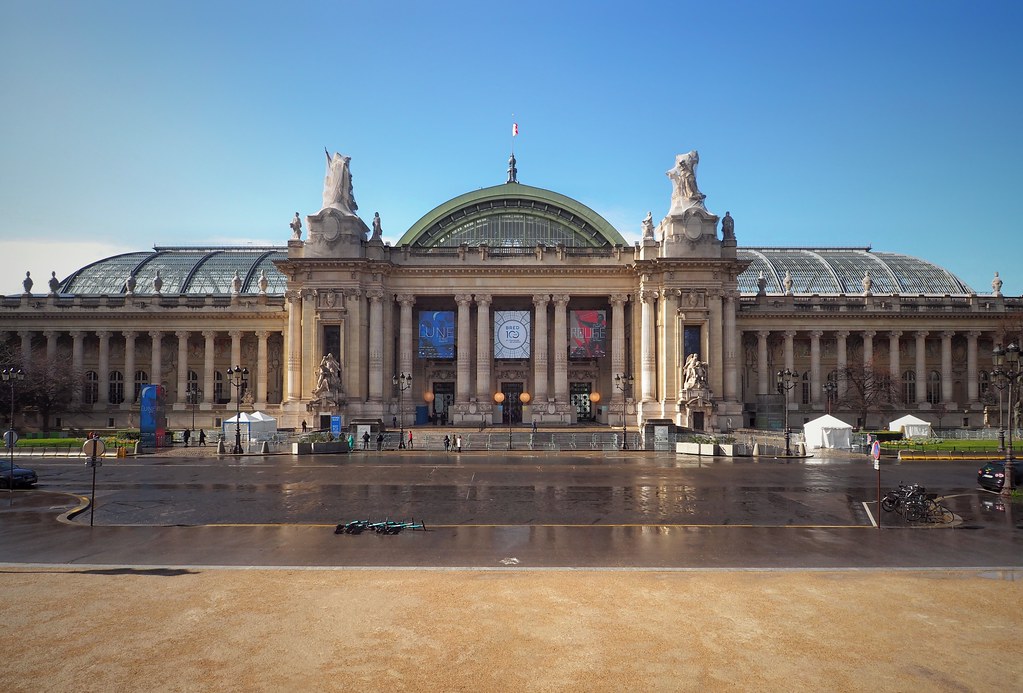 The Grand Palais in Paris was built for one of the many World's Fairs that was held in Paris.  
