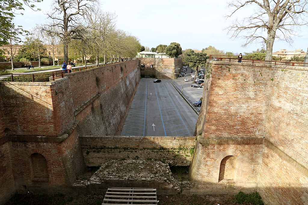 The Fortezza Medicea is a great example of defensive architecture located in Siena