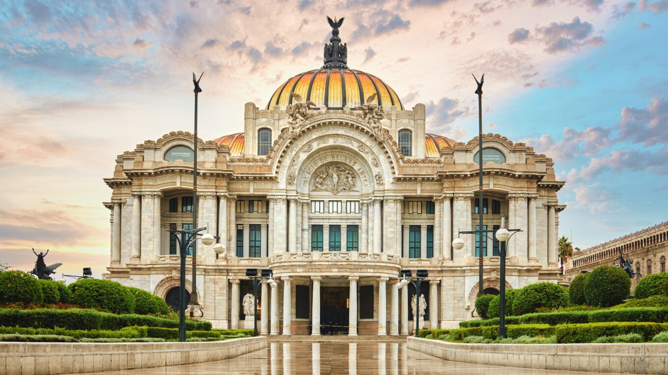 Mexico.City.Beaux.Arts.Palace.Facade-Open-L