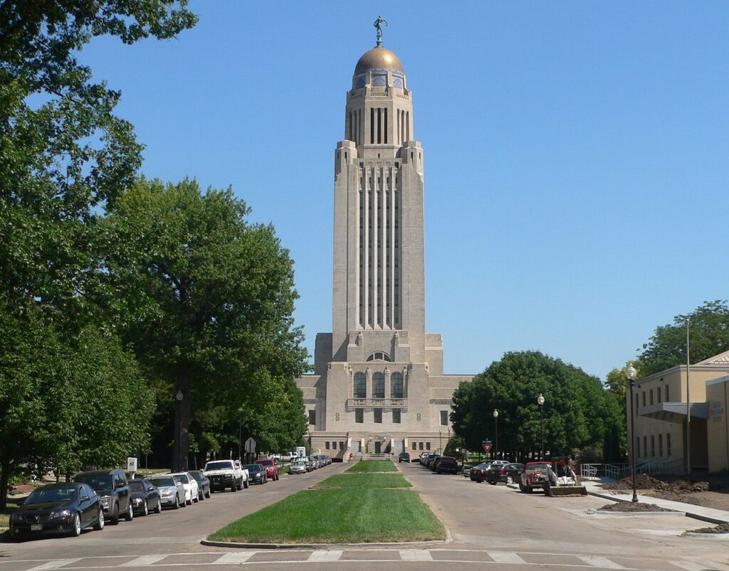 The Nebraska  Capitol Building is a great example of Art Deco Architecture in the United States. 