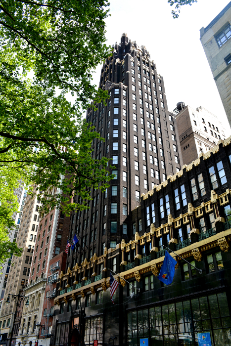 The American Radiator Building is one of New York's many Art Deco Towers.