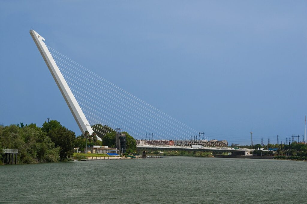 Seville is home to several impressive modern bridges. 