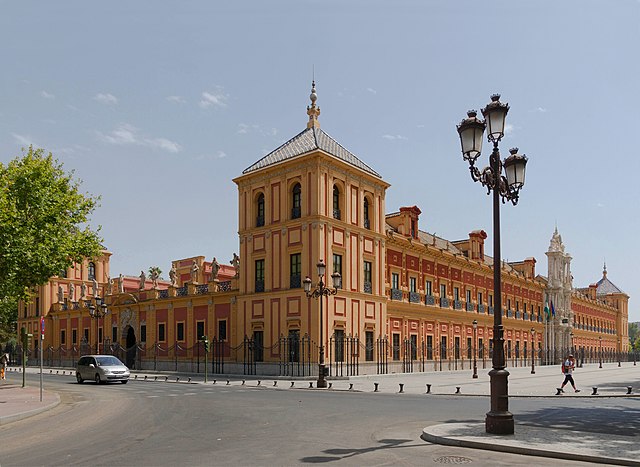 The palace of San Telmo is a great example of Baroque Architecture in Seville. 